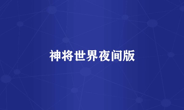 神将世界夜间版
