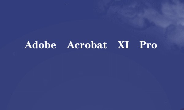 Adobe Acrobat XI Pro
