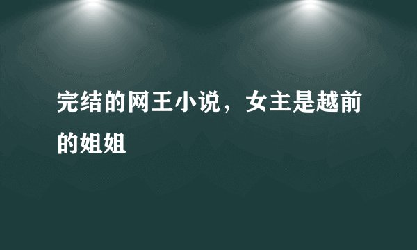 完结的网王小说，女主是越前的姐姐
