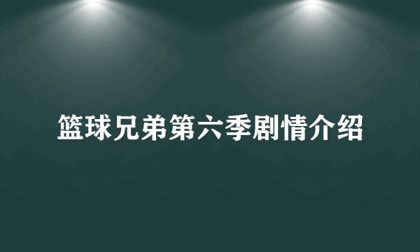 篮球兄弟第六季剧情介绍