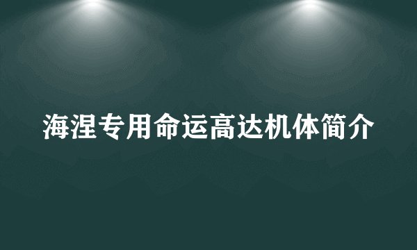 海涅专用命运高达机体简介