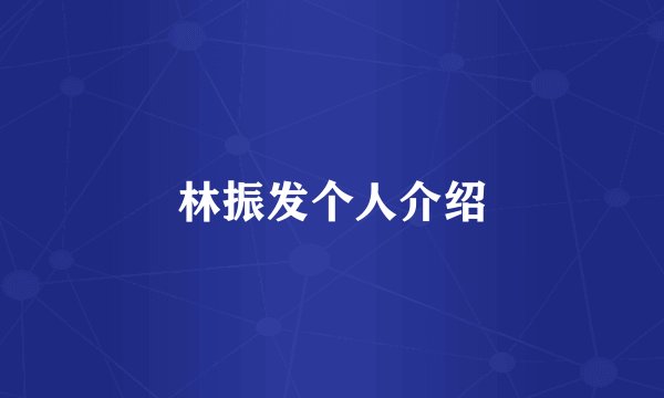 林振发个人介绍