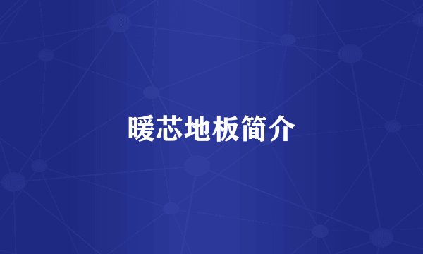 暖芯地板简介