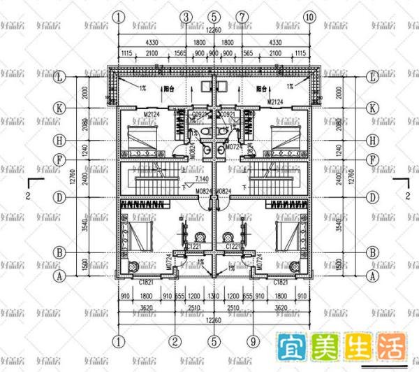 12x10米农村建房图纸