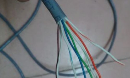 可视对讲网线水晶头接法
