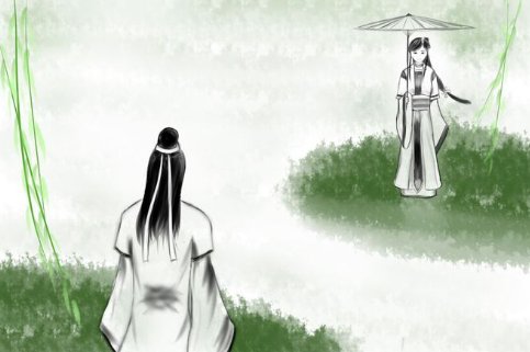 溯回从之，道阻且长，溯游从之，宛在水中央 。是什么意思？