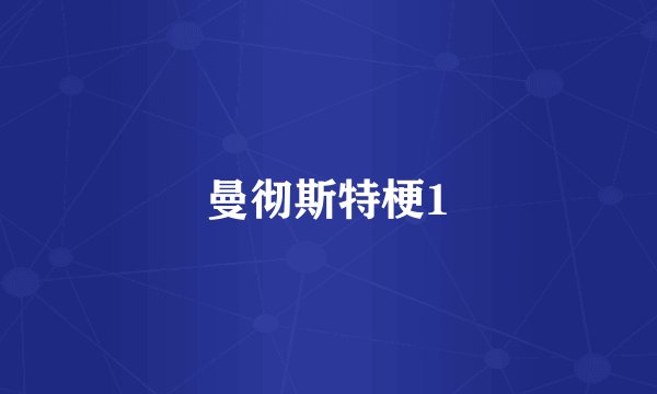 曼彻斯特梗1