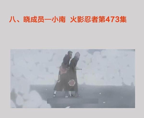 经典热血动漫火影忍者晓组织成员死亡盘点