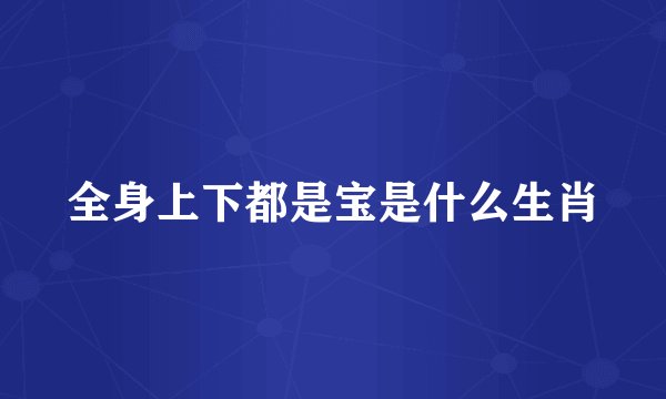 全身上下都是宝是什么生肖