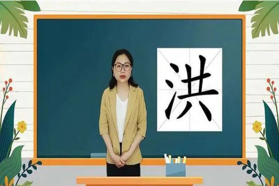 洪的组字