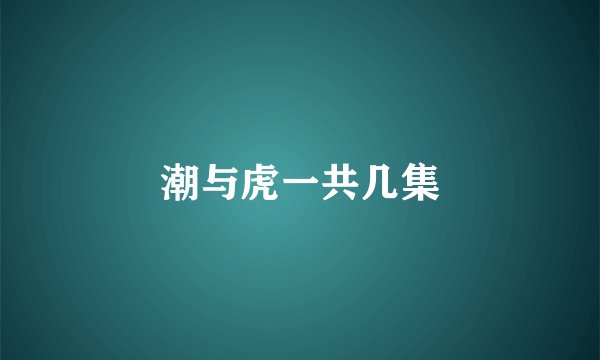 潮与虎一共几集