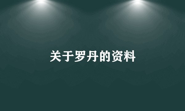 关于罗丹的资料