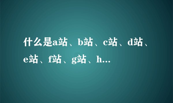 什么是a站、b站、c站、d站、e站、f站、g站、h站、i站、j站、k站、l站、m站、n站…z站？