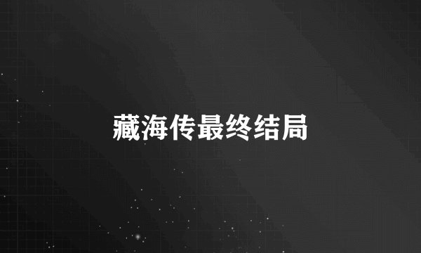 藏海传最终结局