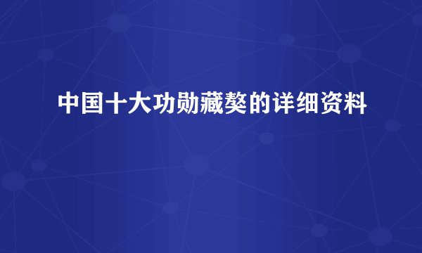 中国十大功勋藏獒的详细资料