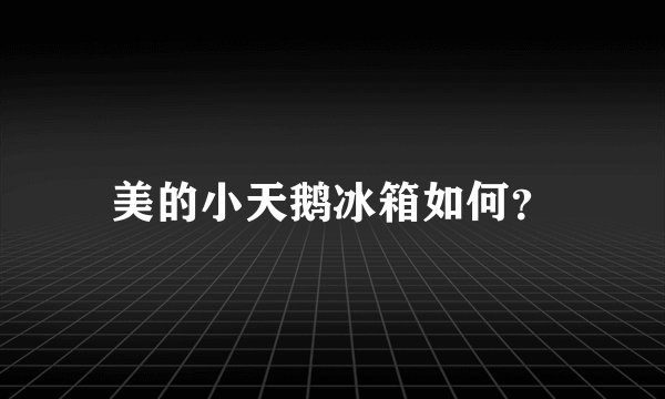 美的小天鹅冰箱如何？