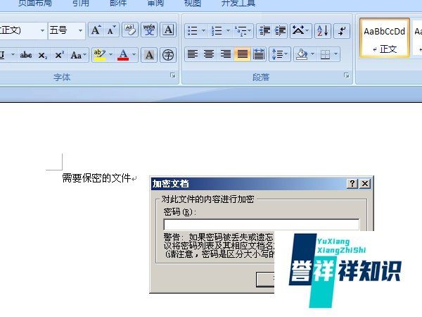 word2007文档加密的方法