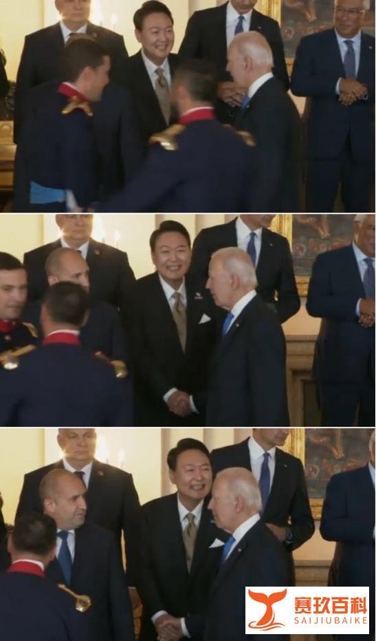 被拜登“无对视式”握手，亲美的尹锡悦初尝美国不靠谱滋味