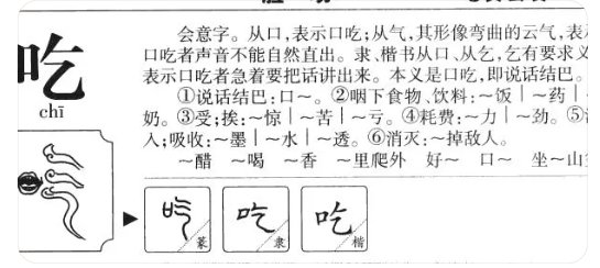 吃怎么读?