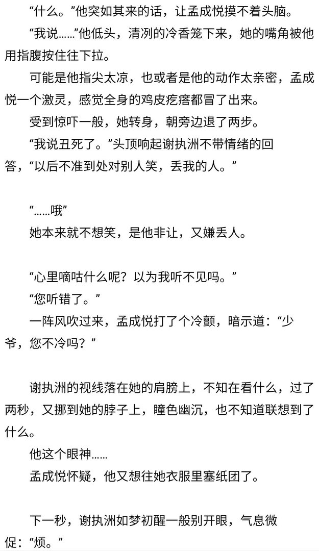 孟成悦谢执洲孟云暖小说叫什么