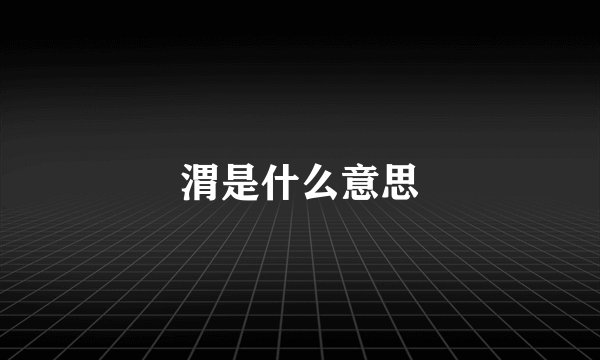 渭是什么意思