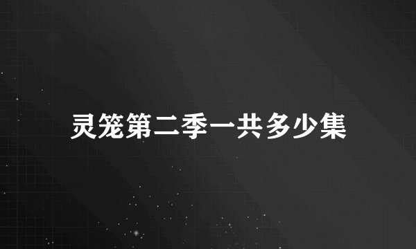 灵笼第二季一共多少集