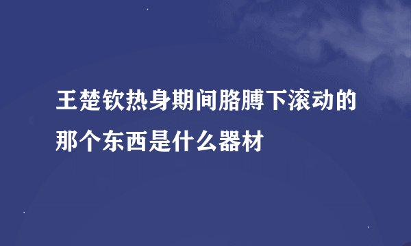 王楚钦热身期间胳膊下滚动的那个东西是什么器材