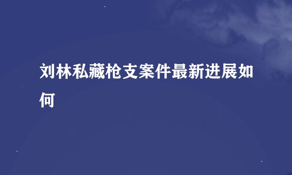 刘林私藏枪支案件最新进展如何