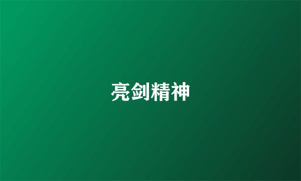 亮剑精神