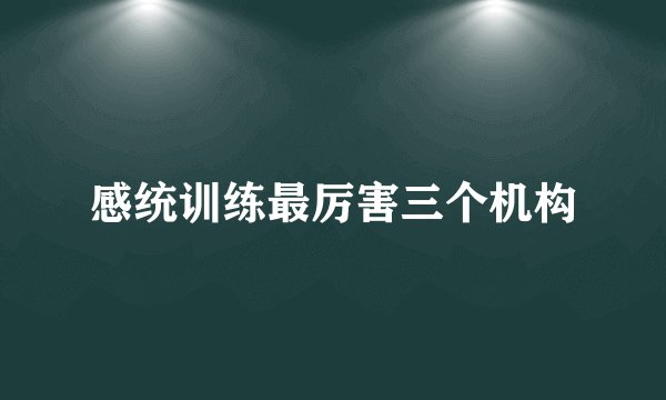 感统训练最厉害三个机构