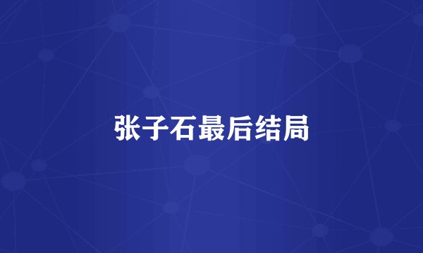 张子石最后结局