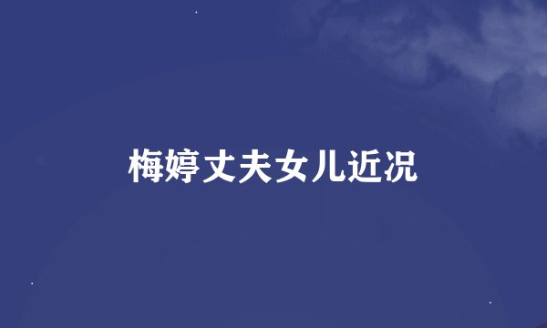 梅婷丈夫女儿近况