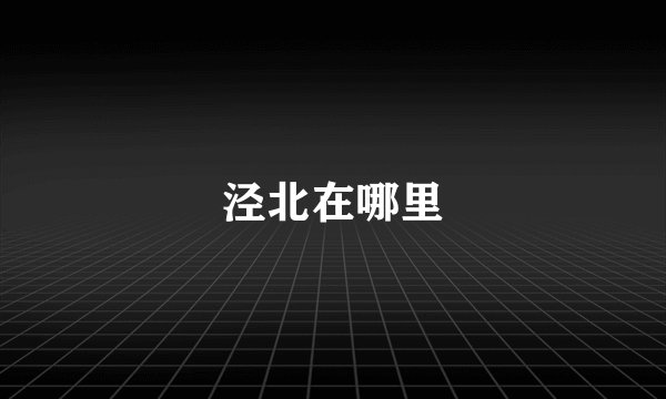 泾北在哪里