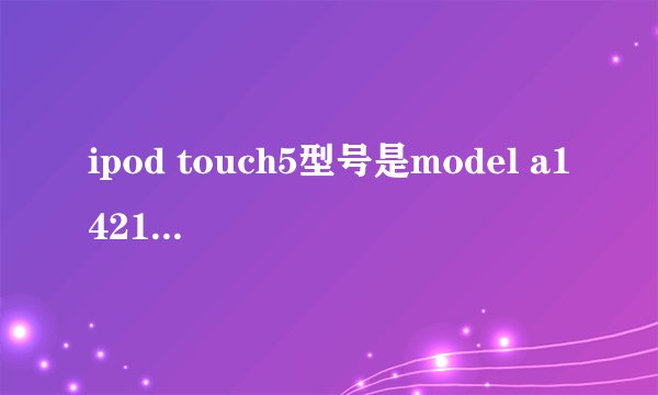 ipod touch5型号是model a1421.是啥意思