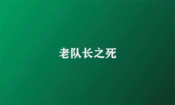 老队长之死