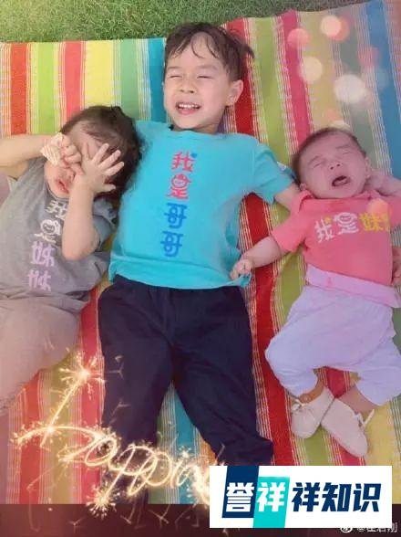 郭晶晶三胎产女，霍启刚首次晒三个孩子合，明星买保险的秘密！
