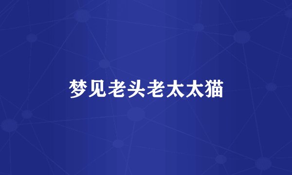 梦见老头老太太猫