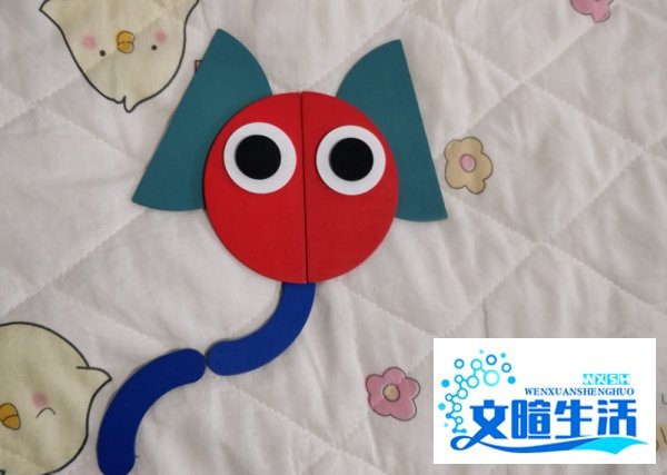 用几何形状积木怎么拼大象呢？