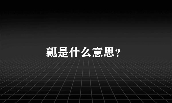 瓤是什么意思？