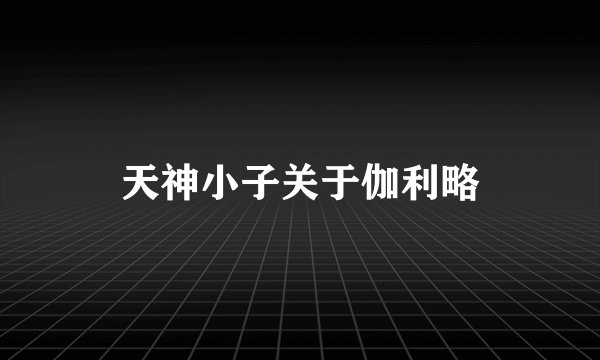 天神小子关于伽利略