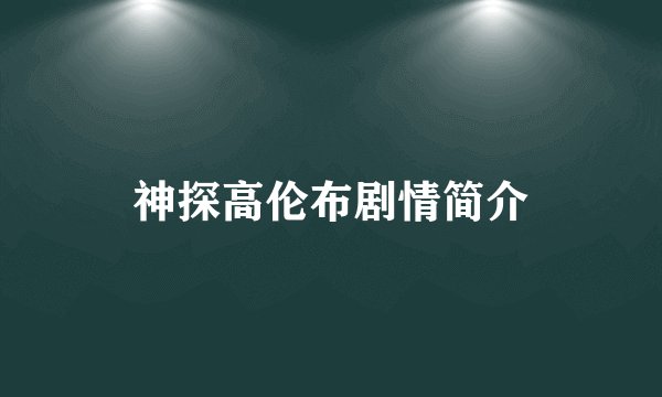 神探高伦布剧情简介