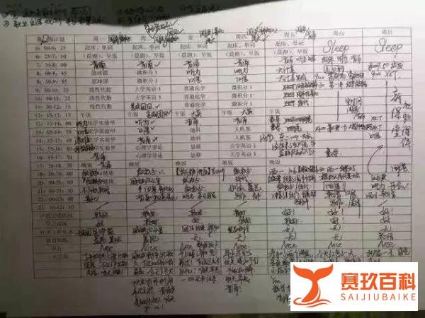 浙大学霸作息表曝光：世界本不公平，你有多努力，就有多特殊！