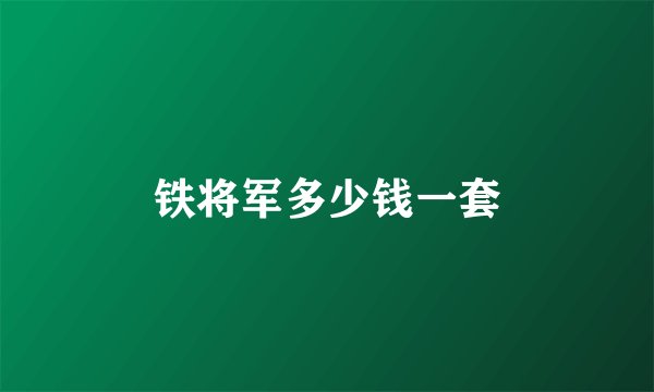 铁将军多少钱一套
