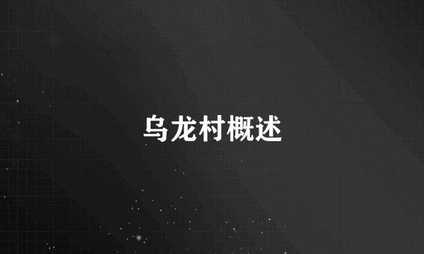 乌龙村概述