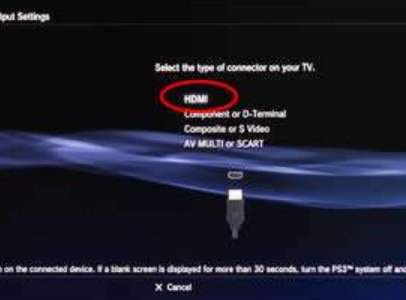 PS3接电视上不显示画面，怎么回事？