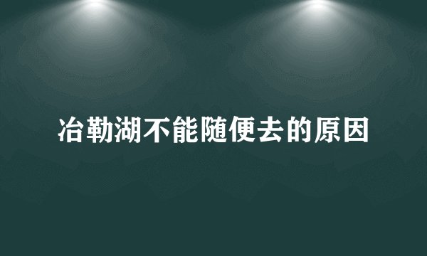 冶勒湖不能随便去的原因