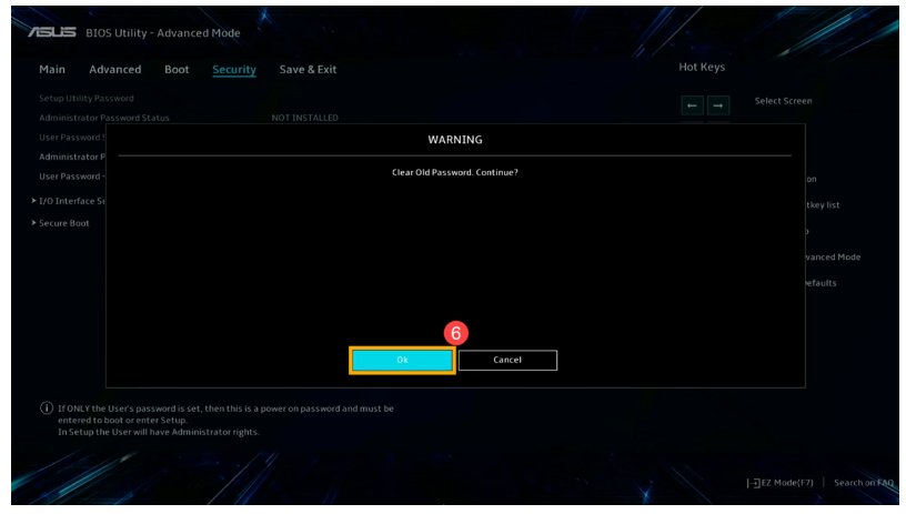 华硕台式电脑打开出现enter password密码怎么解除?