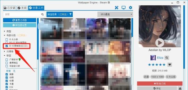 walllpaper怎么设置成人标签