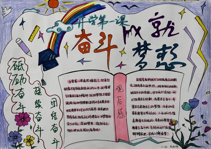 开学第一课手抄报2022内容图片大全