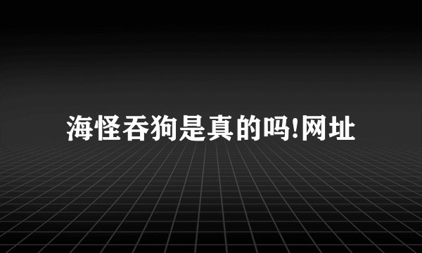 海怪吞狗是真的吗!网址